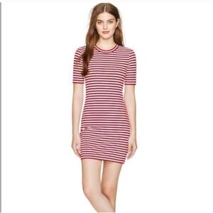 SUNDAY BEST Stripe Mini Dress Exposed Back Zipper Size 2